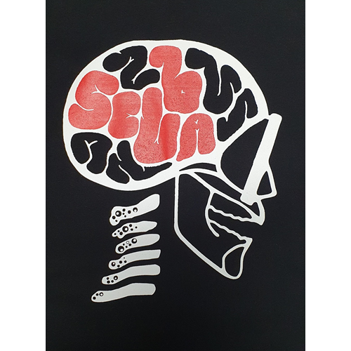 ~ Tee Shirt - Scuba on the Brain - Small Mens